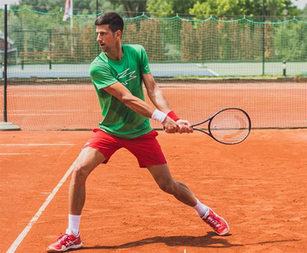 Корона је за Ђоковића прошлост: Новак поново на терену